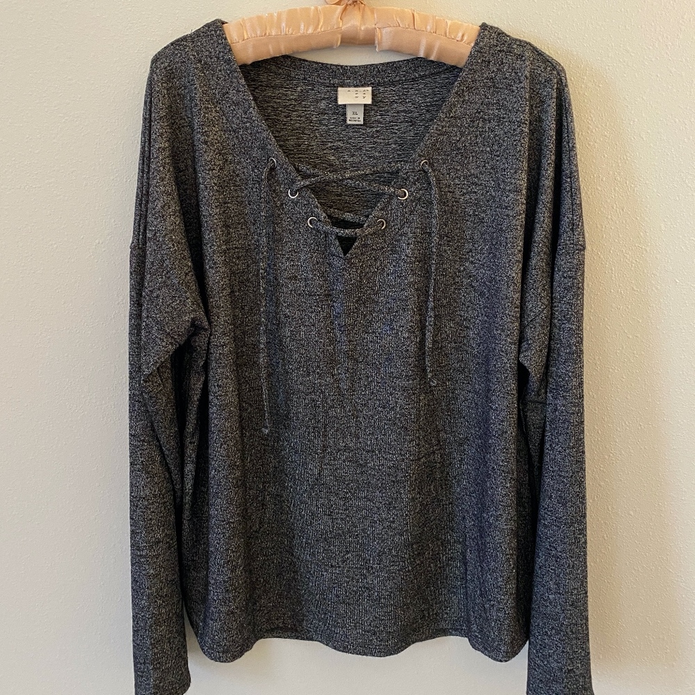 A NEW DAY Dark Gray Sweater - Size XL